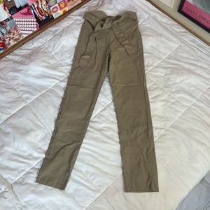 Khaki High Rise Pants
